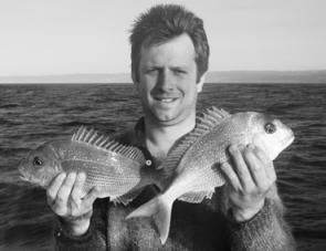 Matt Kearton took these pinky snapper from the Lighthouse Reef in 38m of water.